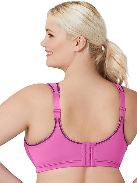 Спортивный бюстгальтер с контролем отскока и мягкой конструкцией каркасов Glamorise, р-р 80H (36H),